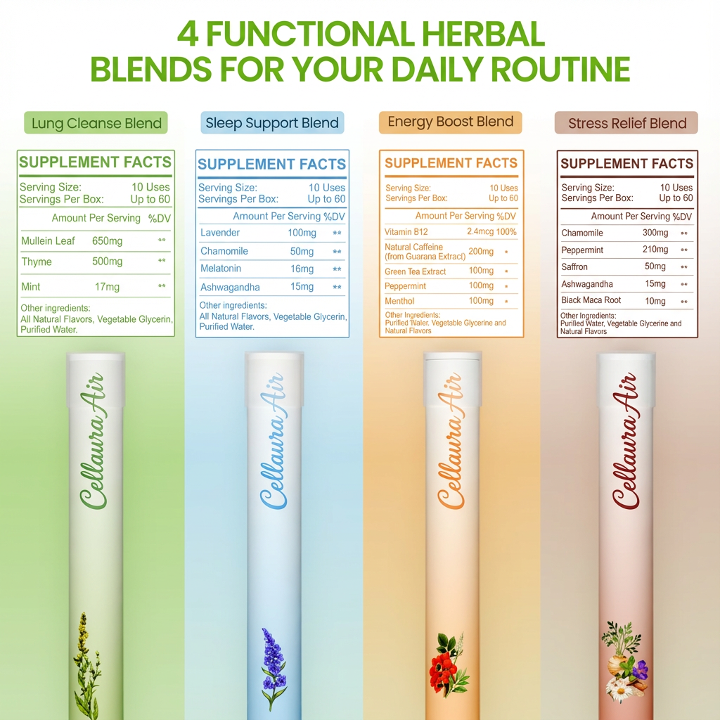 Cellaura Air Herbal Diffuser - Variety Pack VIP