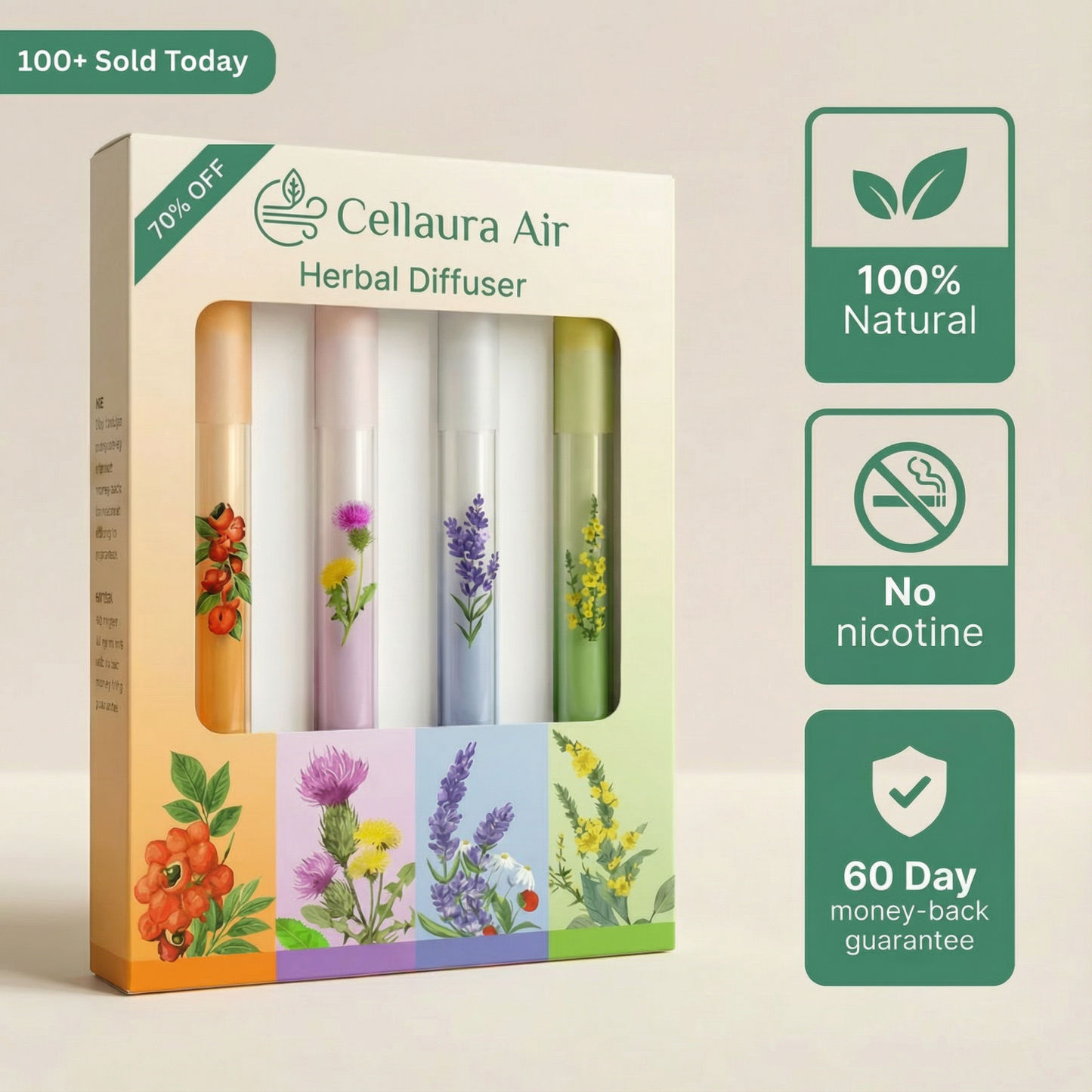 Cellaura Air Herbal Diffuser - Variety Pack